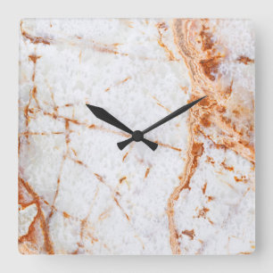 Horloge Carrée Onyx Stone Pattern
