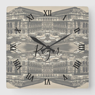 Horloge Carrée Opéra Staatsoper de Vienne Autriche vintage