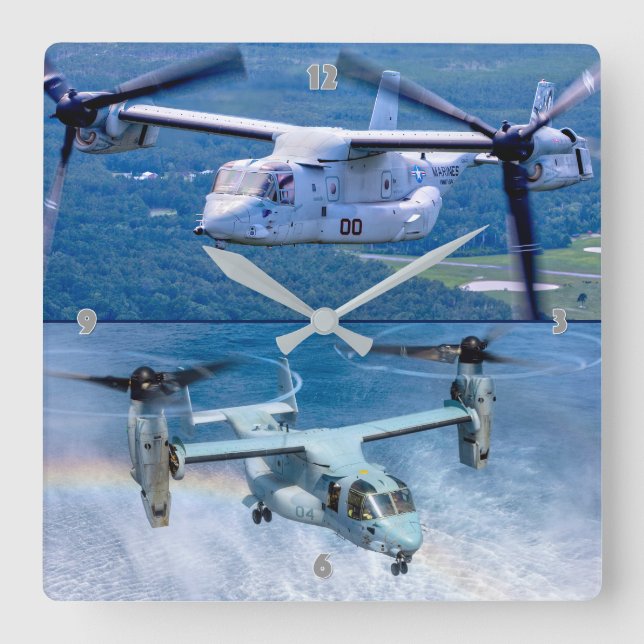 HORLOGE CARRÉE OSPREY MV-22B (Recto)