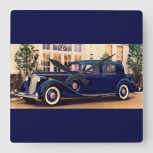 Horloge Carrée Packard bleu 1936