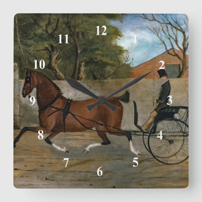 Horloge Carrée Painting de Vintage (Recto)