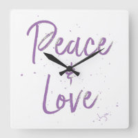 PAIX et amour-violet