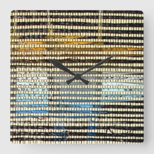 Horloge Carrée Papier Kuba