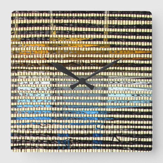 Horloge Carrée Papier Kuba (Recto)