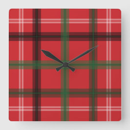 Horloge Carrée Paquet de Noël