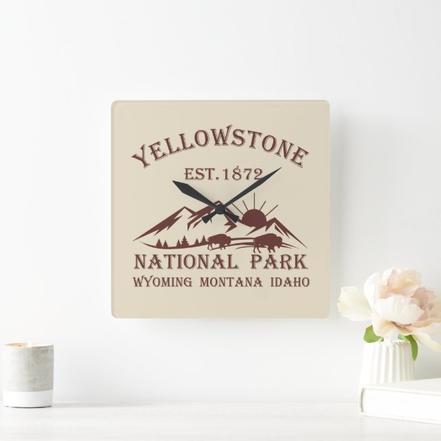 Horloge Carrée Parc national de Yellowstone (Maison)