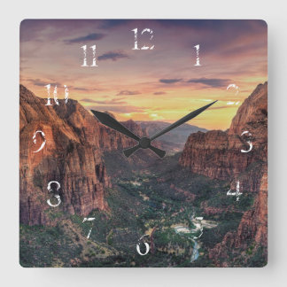 Horloge Carrée Parc national de Zion Canyon