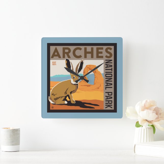 Horloge Carrée Parc national des Arches, Utah | Jacklapin (Maison)