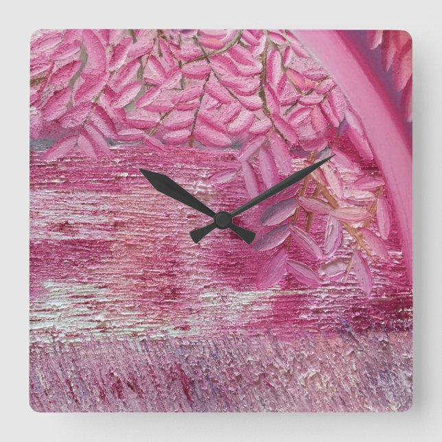 Horloge Carrée Parc rêveur (Recto)