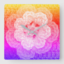 Pastel Rainbow Hues Unique Designer Crochet Imprim