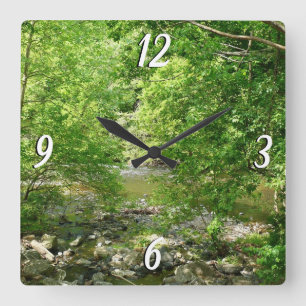 Horloge Carrée Patapsco River View Maryland Nature Photographie