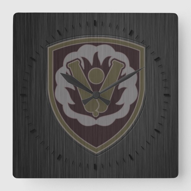 Horloge Carrée Patch de la 59e brigade d'artillerie (Recto)