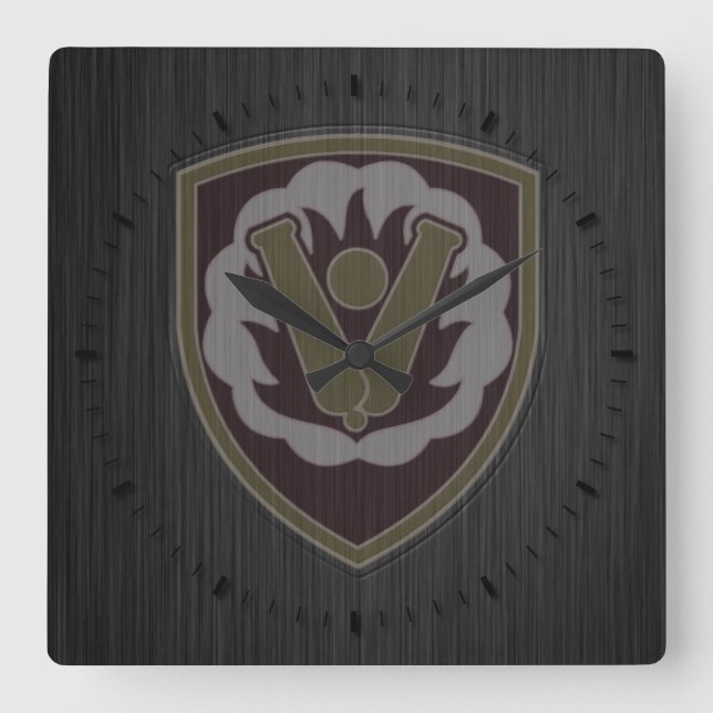 Horloge Carrée Patch de la 59e brigade d'artillerie (Recto)