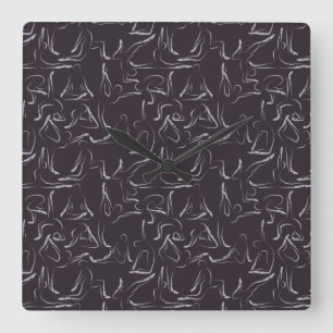Horloge Carrée Patter le yoga   Yoga seamless pattern 15