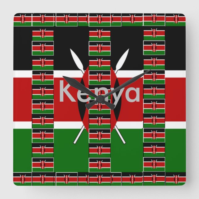 Horloge Carrée Pattern Design (Recto)