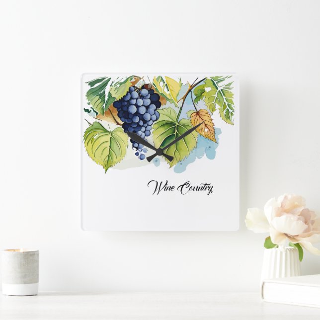 Horloge Carrée Pays du vin (Maison)