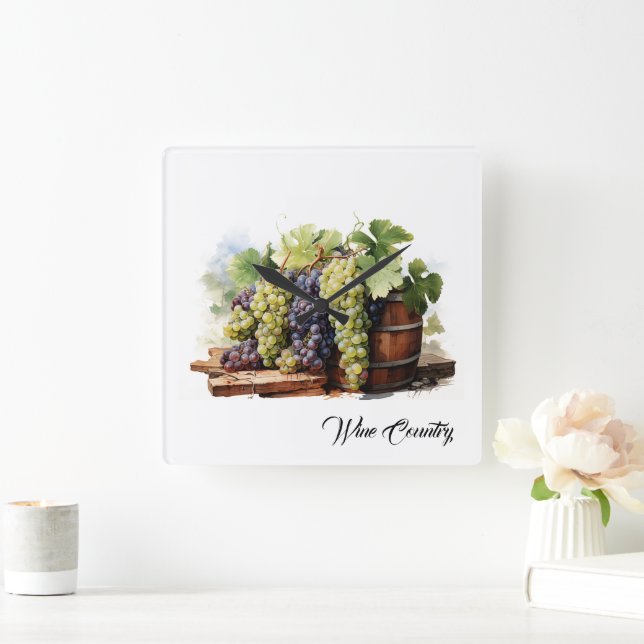 Horloge Carrée Pays du vin (Maison)