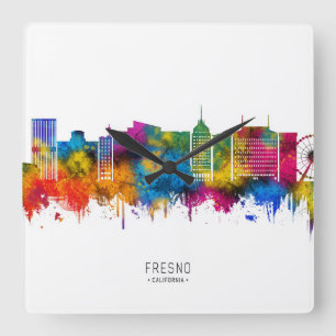 Horloge Carrée Paysage urbain de Fresno Californie