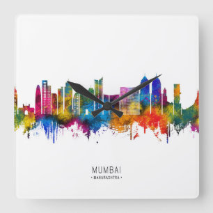 Horloge Carrée Paysage urbain de Mumbai Maharashtra