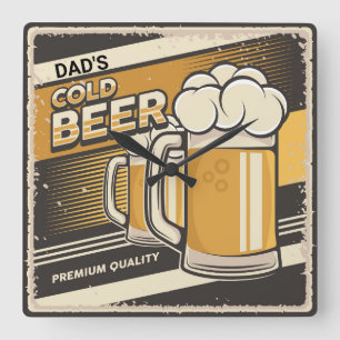 Horloge Carrée PDA Classic Cold Beer