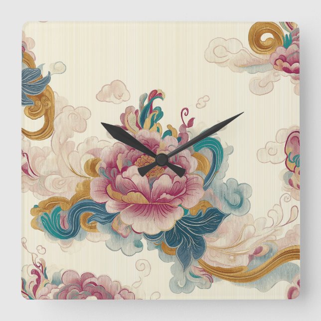 Horloge Carrée Peine flottante (Recto)