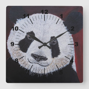 Horloge Carrée Peinture Gentlest of Giants par Alfred Fox