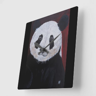 Horloge Carrée Peinture Gentlest of Giants par Alfred Fox