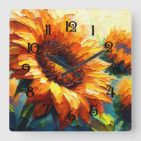 Peinture Impasto des tournesols