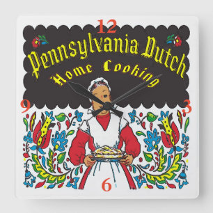 Horloge Carrée Pennsylvania Dutch, Home Cuisine
