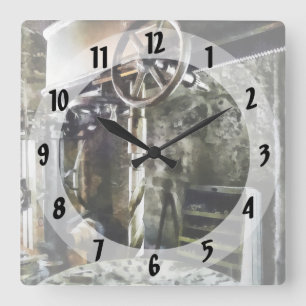 Horloge Carrée Perceuse radiale dans un atelier d'usinage