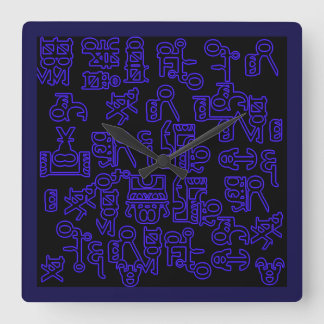 Horloge Carrée Pérégrinations asémiques I