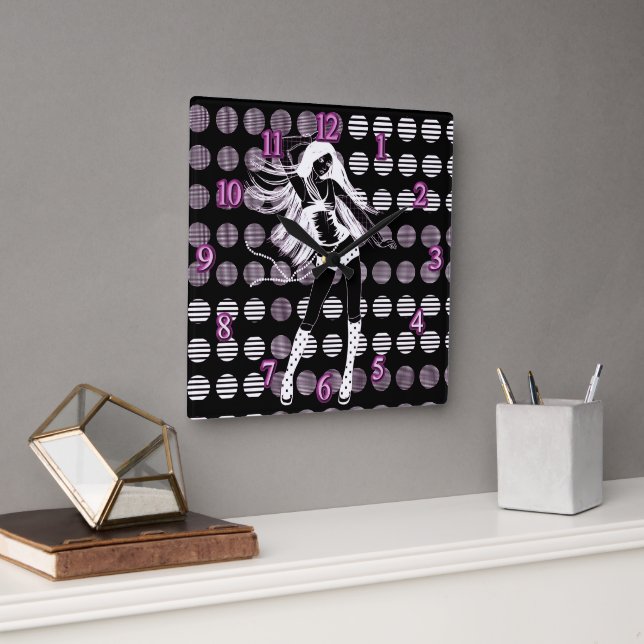 Horloge Carrée petite (Bureau)