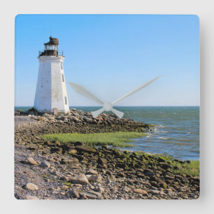 Horloge Carrée Phare de Fayerweather Island, Connecticut
