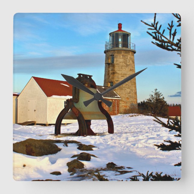Horloge Carrée Phare de l'île de Monhegan, Maine (Recto)