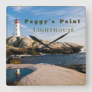 Horloge Carrée Phare de Peggys Point Canada atlantique