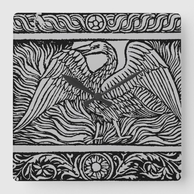 Horloge Carrée Phoenix, 1524 (Recto)