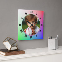 Photo customisée, chiffres romains sur Pastel Rain