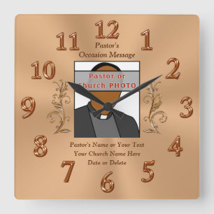 Horloge Carrée Photo, idées personnalisées de cadeau