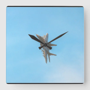 Horloge Carrée Photographie de Mikoyan MIG-29 Fulcrum_Aviation