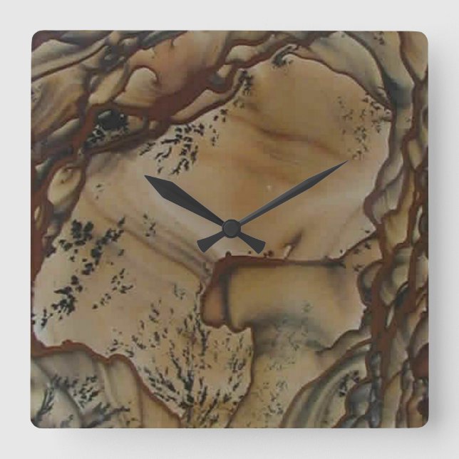 Horloge Carrée Picture Jasper Wall Clock (Recto)