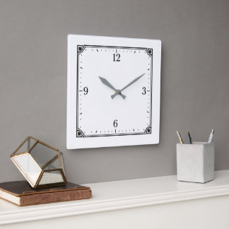 Horloge Carrée Pièce décorative moderne pour la maison et le bure
