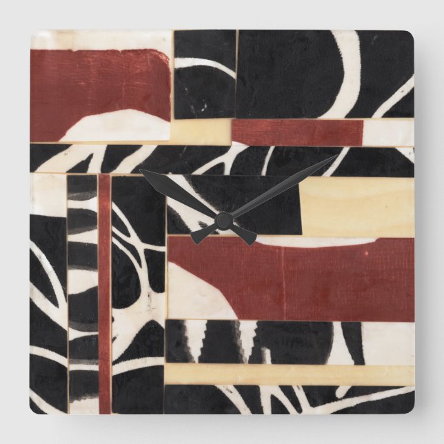 Horloge Carrée Pièces et parties II (Recto)