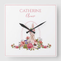 Pink Animal Bunny Floral Girly