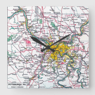 Horloge Carrée Pittsburgh