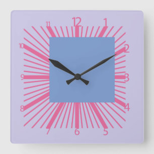 Horloge Carrée Pixelat carrés déplacés par Masanser