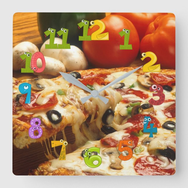 Horloge Carrée Pizzeria (Recto)
