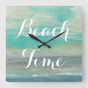 Horloge Carrée Plage I de plaine