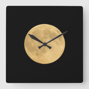 Horloge Carrée Pleine lune Seattle, Washington