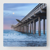 Pleine lune sur la jetée, Californie