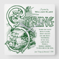 Poème de printemps William Blake Art victorien Sat